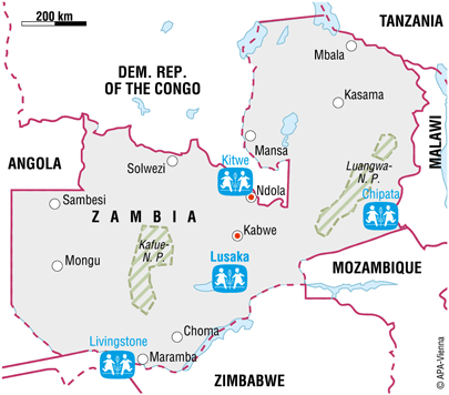 Vi er i Zambia
