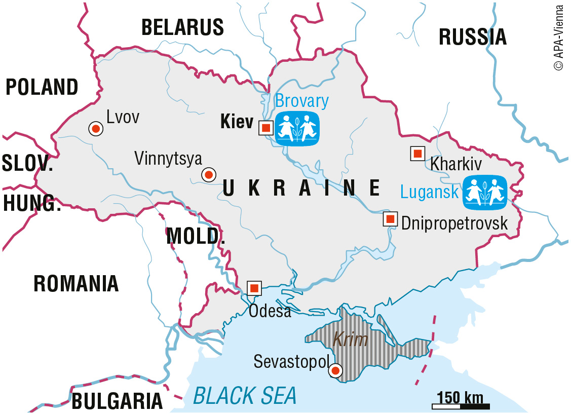Vi er i Ukraine
