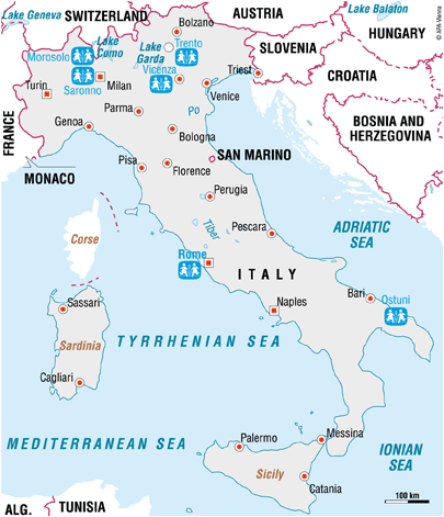 Vi er i Italy