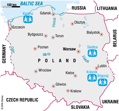 Vi er i Poland