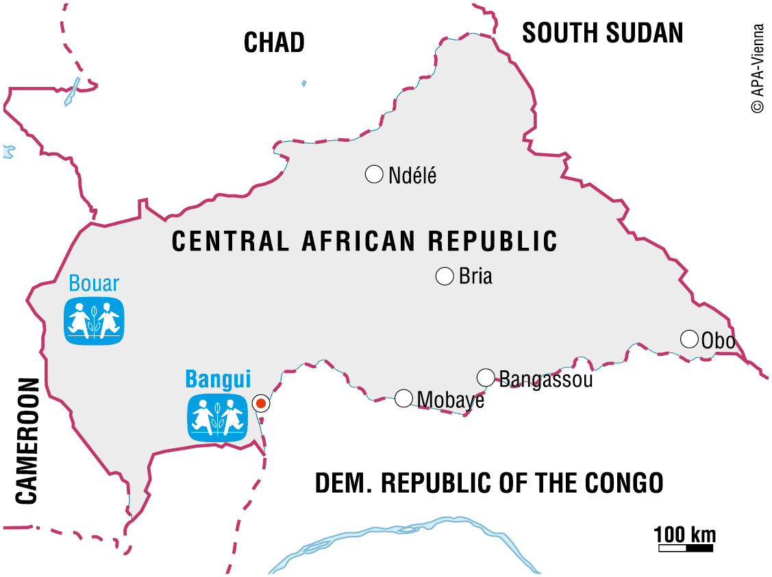 Vi er i Central African Republic