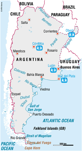 Vi er i Argentina