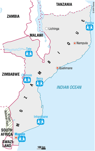 Vi er i Mozambique