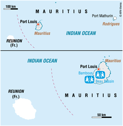 Vi er i Mauritius