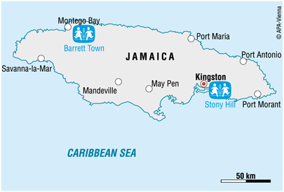 Vi er i Jamaica