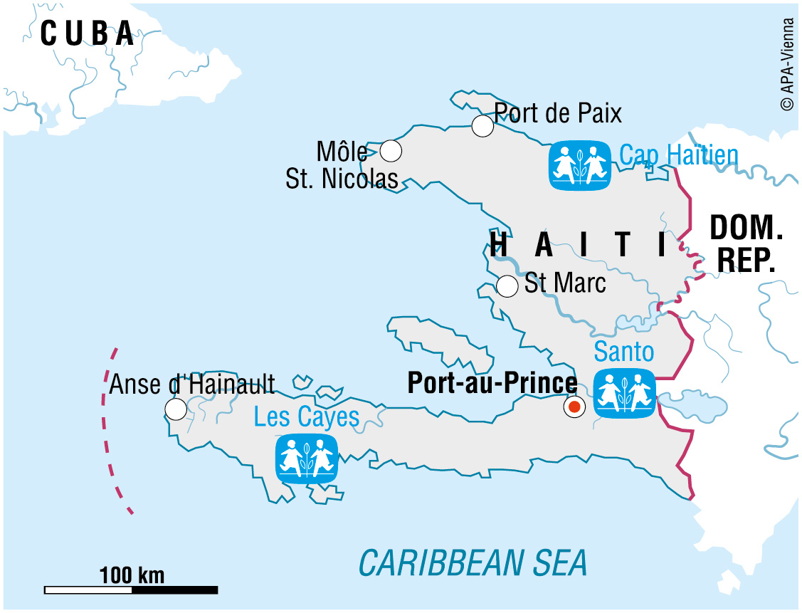 Vi er i Haiti