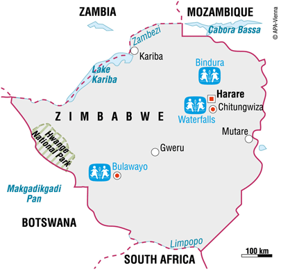 Vi er i Zimbabwe