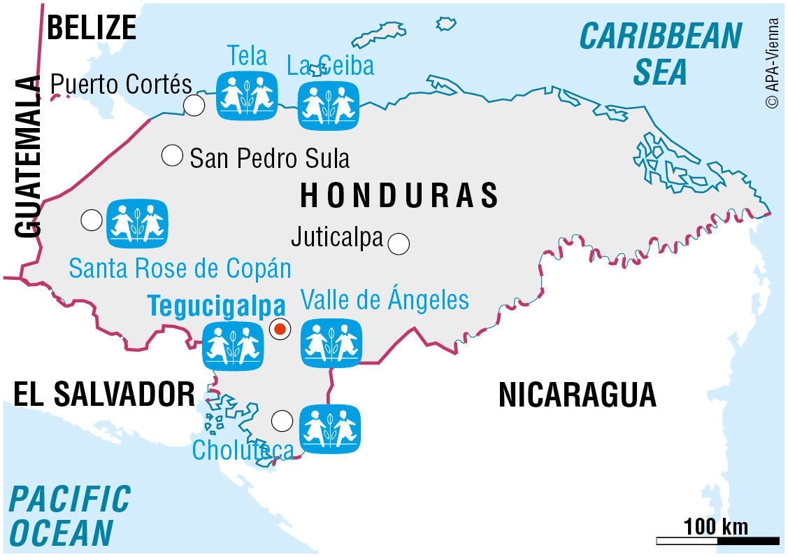 Vi er i Honduras
