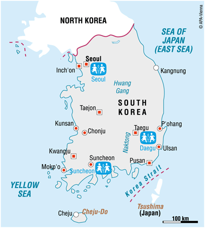 Vi er i South Korea