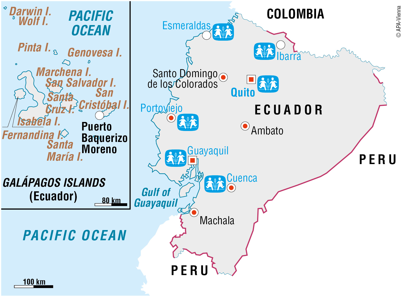 Vi er i Ecuador