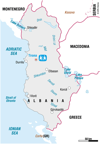 Vi er i Albania