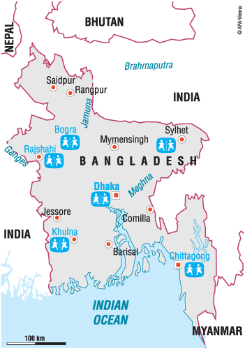 Vi er i Bangladesh