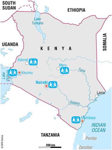 Vi er i Kenya