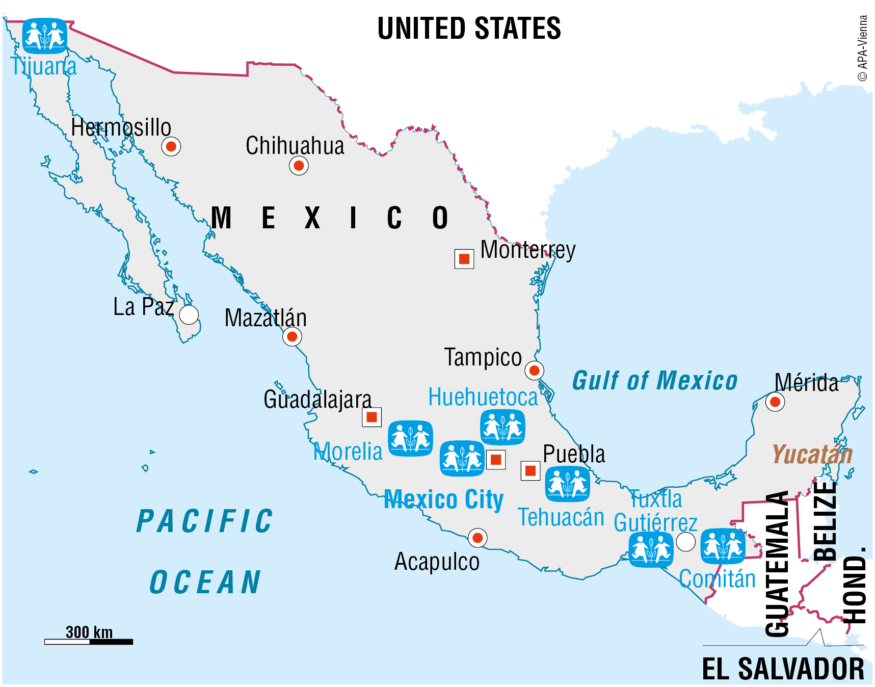 Vi er i Mexico