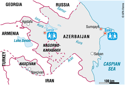 Vi er i Azerbaijan