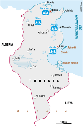 Vi er i Tunisia