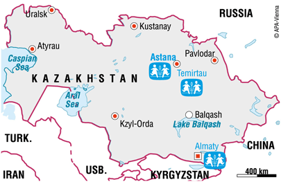 Vi er i Kazakhstan