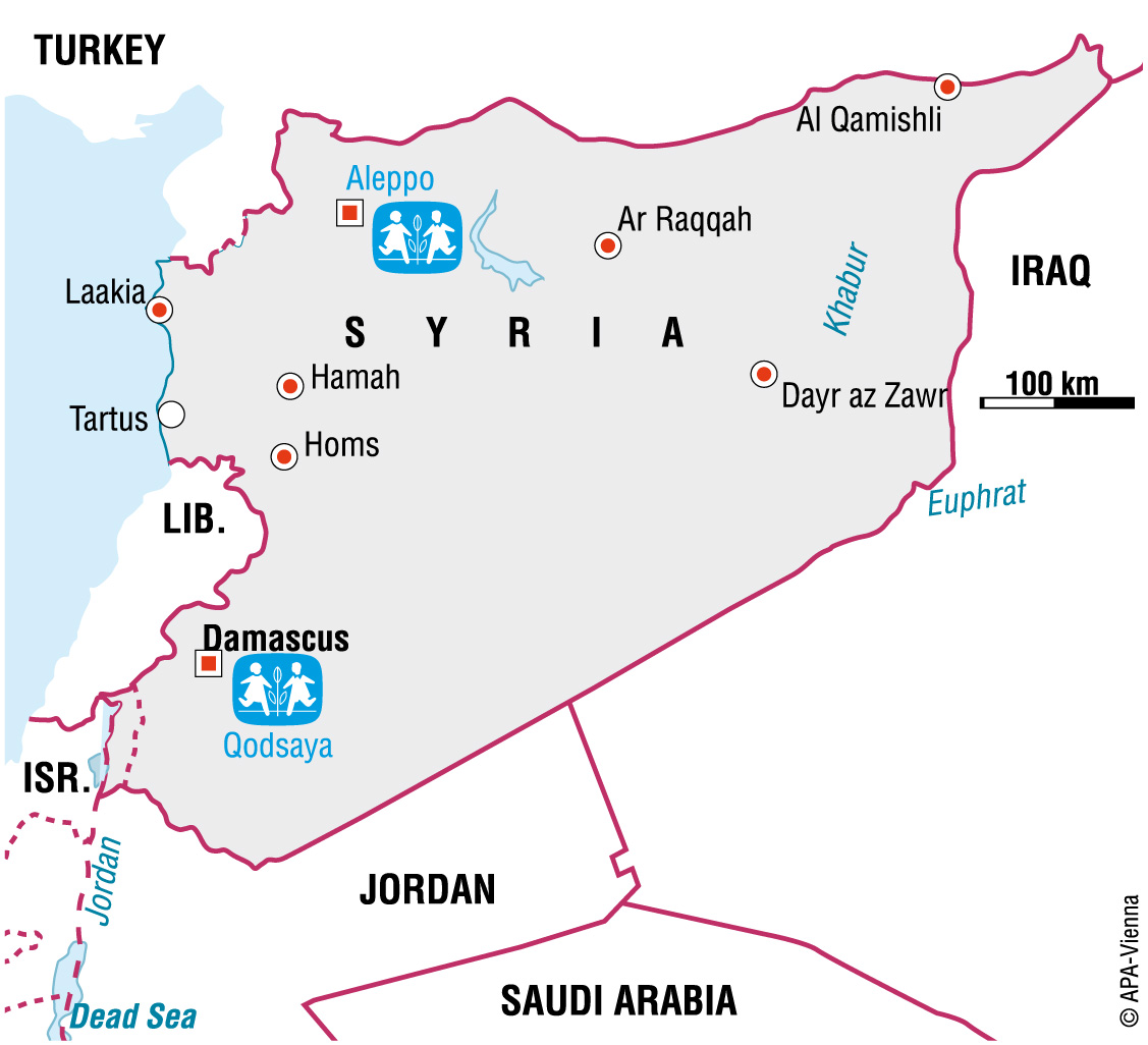 Vi er i Syria