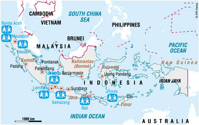 Vi er i Indonesia