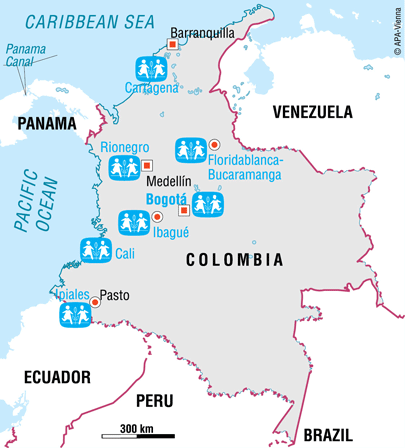 Vi er i Colombia