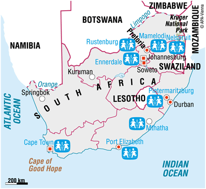 Vi er i South Africa