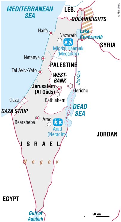Vi er i Israel