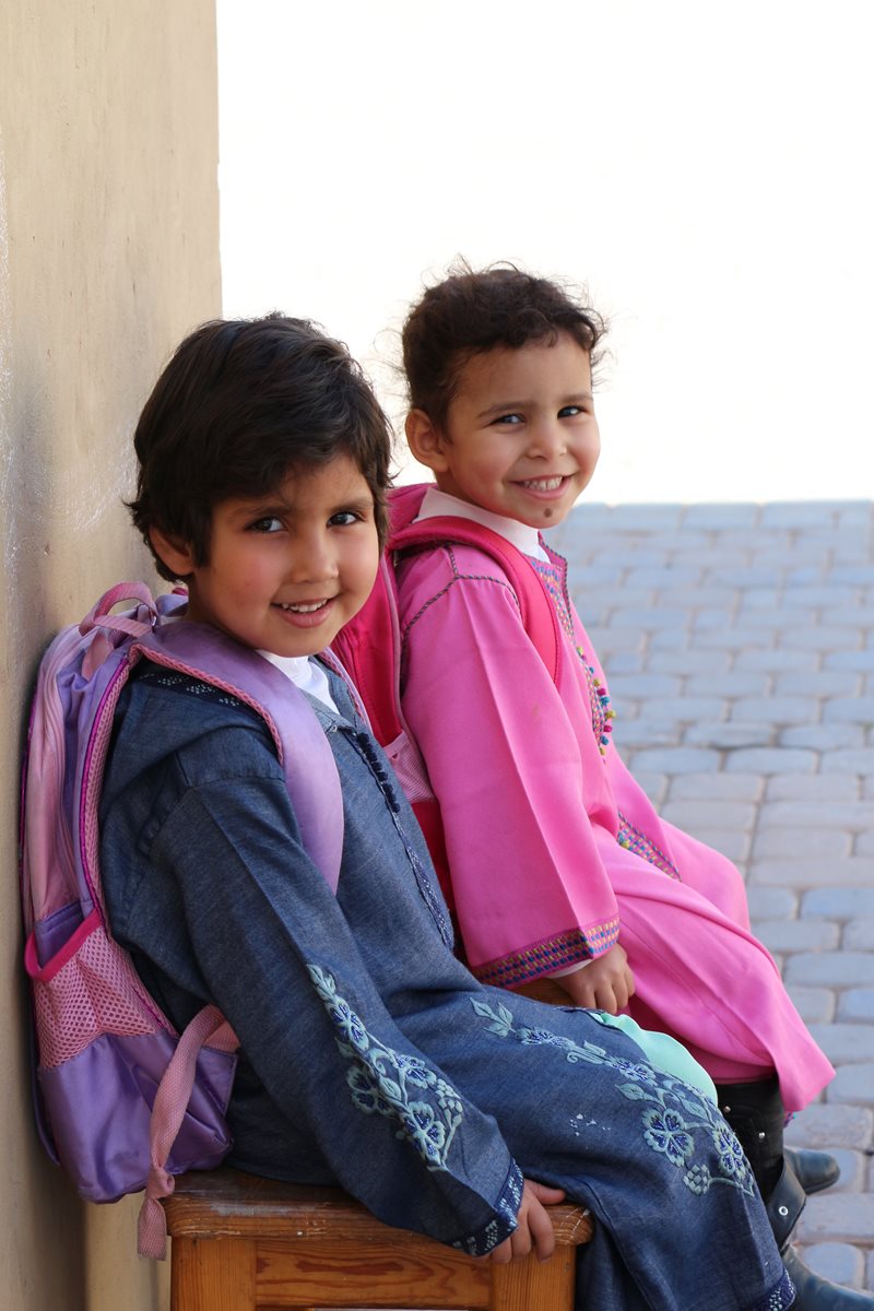 Children in our care go to school with others from the neighbourhood (photo: SOS archives).