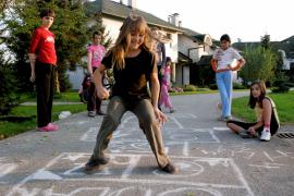 On the playground (photo: K. Ilievska)