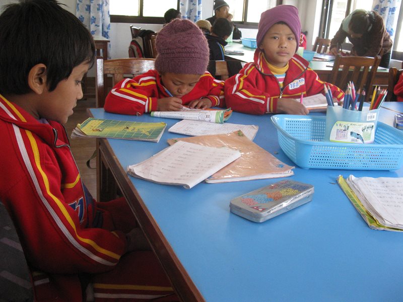 At school (photo: SOS archives).