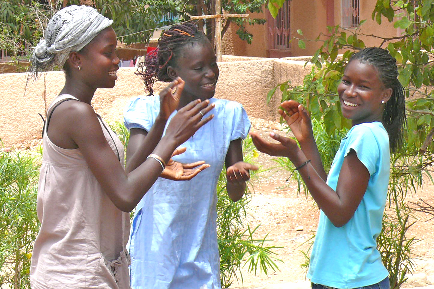 Young girls with SOS mother - photo: R. Fleischanderl Young girls with SOS mother - photo: R. Fleischanderl