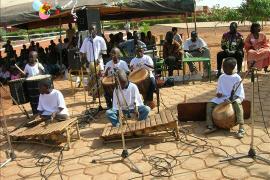 Children playing traditional instruments, SOS Children's Village Dafra - photo: N. NabirÃ©