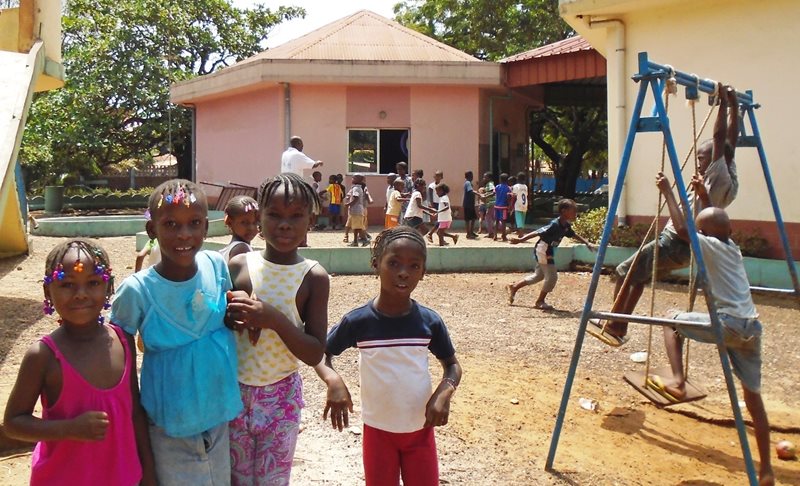 Children playing together in SOS Childrenâs Village Conakry (Photo: SOS archives)