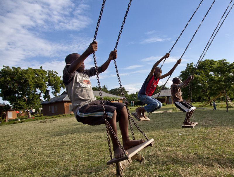 Playground of the SOS Kindergarten - photo: H. Atkins