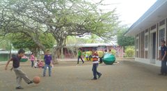 Children playing football together (photo: SOS archives).