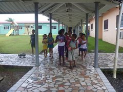 Children have the chance to grow up in loving homes and go to school (photo: I. Molinar)