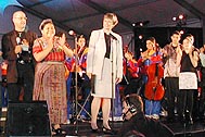 UNICEF Dir. Carol Bellamy and Rigoberta Menchu at the 