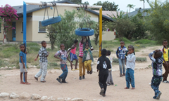 At the playground - photo: C. Lesske