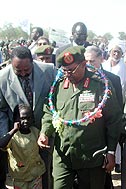 President Omar al-Bashir officially opening the village - Photo: M. Omar
