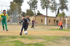 Playing football! (photo: SOS archives)