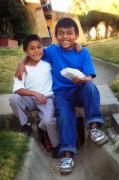 Good friends at the childrenâs village (photo: B. Sulecio) 