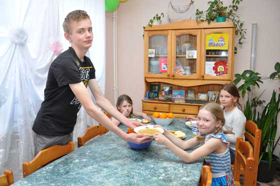 Inside an SOS family home (photo: SOS archives)