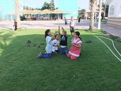 Brothers and sisters playing in SOS Children's Village Rafah (photo: SOS archives).