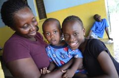 At SOS Children's Village Monrovia, children grow up with their brothers and sisters in an SOS family (photo: C. Ladavicius).