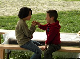 Playing outside, SOS Children's Village Trjavna - photo: Rossen Kolarov