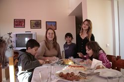 Family at SOS Children's Village Plagiari - photo: SOS Archives