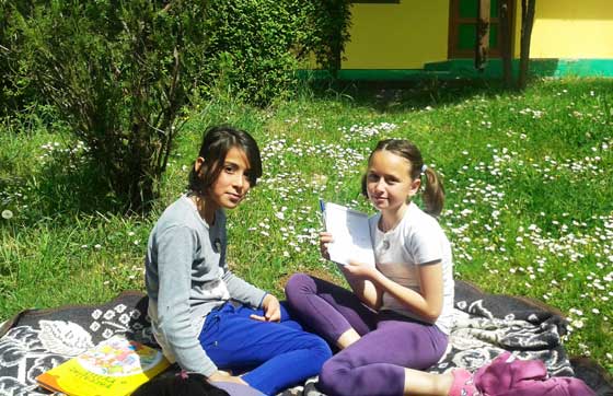 Two girls who now have a safe place to grow up in SOS Children's Village Tirana (photo: SOS archives)