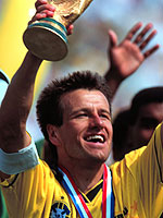 Carlos Dunga, captain of Brazil
