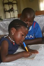 We provide schooling to local children, as well as those in our care (photo: SOS archives).