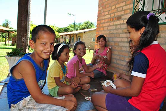 Children in our care grow up in SOS families with their brothers and sisters (photo: SOS archives)